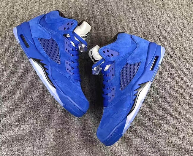 Blue Suede Air Jordan 5 Retro