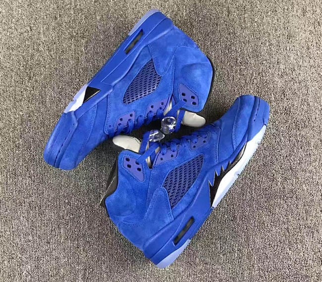 Blue Suede Air Jordan 5 Retro