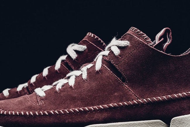 Clarks Originals Trigenic Flex Burgundy Suede