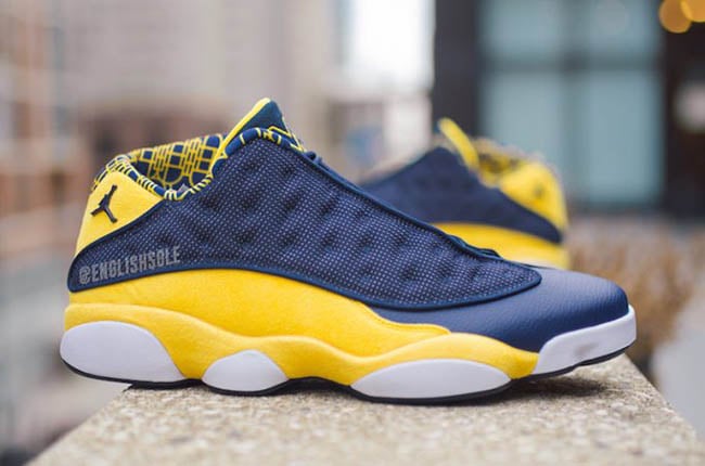 Detailed Look at the Air Jordan 13 Low Michigan PE