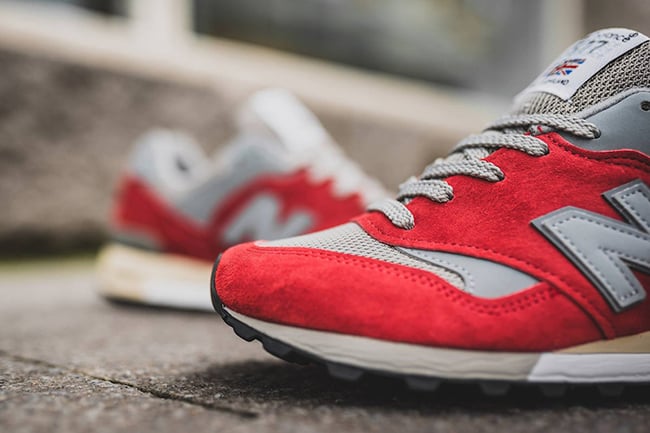 New Balance 577 Made in England Red Grey