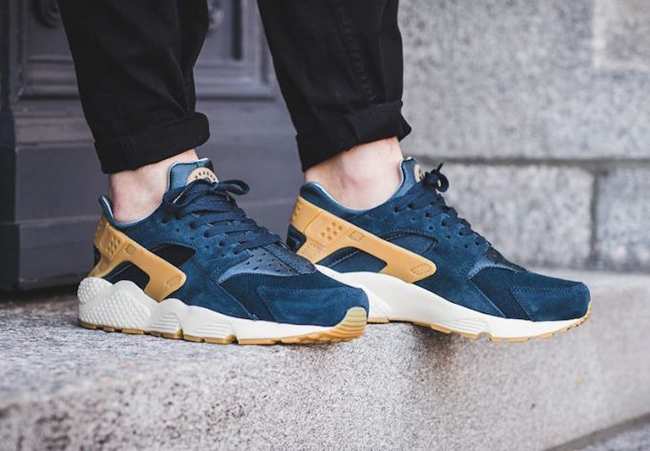 blue and yellow huaraches