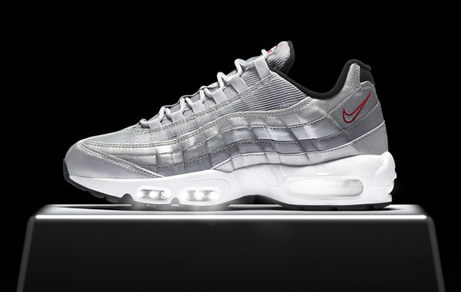 nike 95 silver