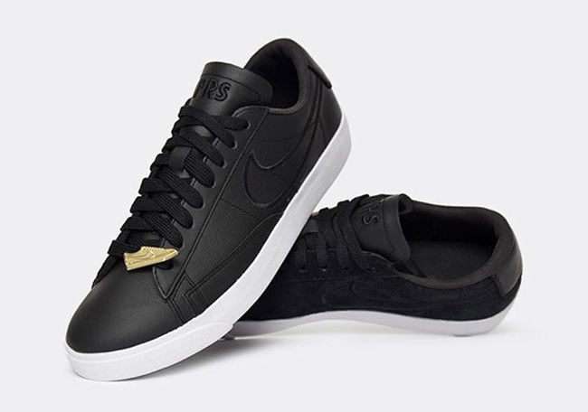 nike blazer low womens black