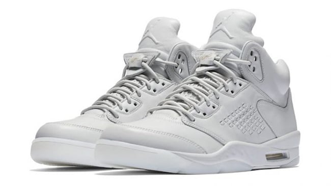 Pure Platinum Air Jordan 5 Premium