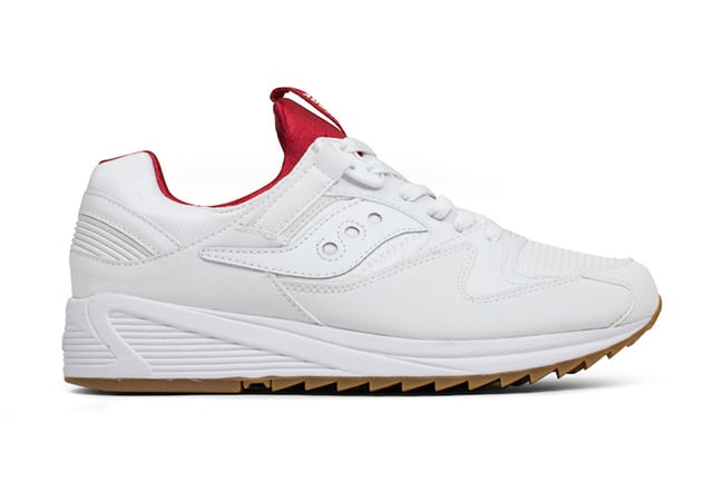 Saucony Grid 8500 White Red Gum