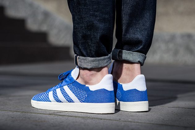 adidas Gazelle Primeknit Red Blue Grey | SneakerFiles