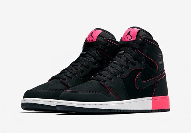 jordan 1 black and hyper pink