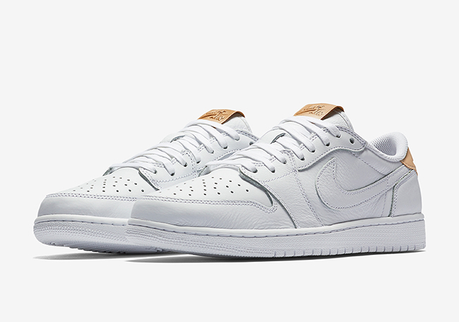 Air Jordan 1 Low OG Premium White Tan April 2017