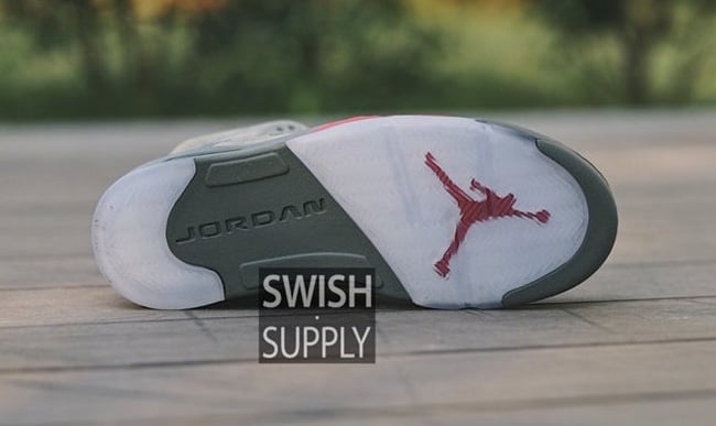 Air Jordan 5 Camo Suede On Feet