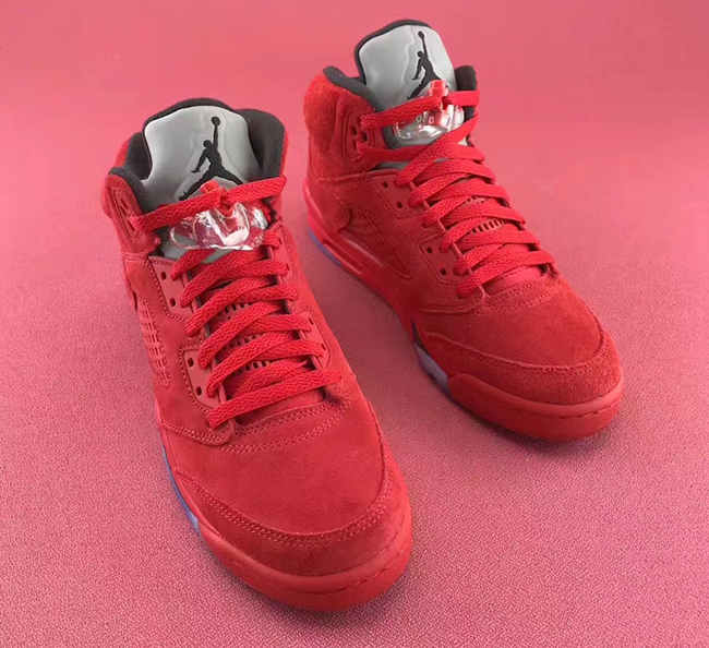 Air Jordan 5 GS University Red Suede