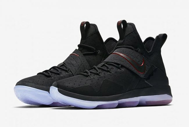 lebron 14 black red