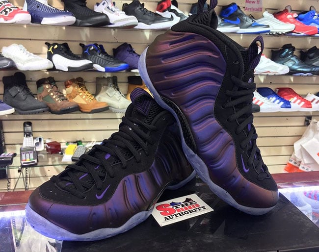 nike foamposite eggplant