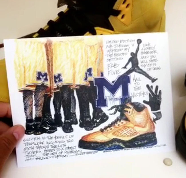 Fab 5 Air Jordan 5 Michigan