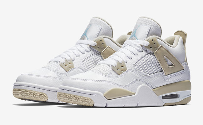 Linen Air Jordan 4 GS 487724-118