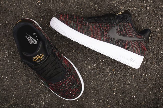 air force 1 ultra flyknit low black metallic gold