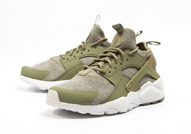 nike air huarache run ultra olive green