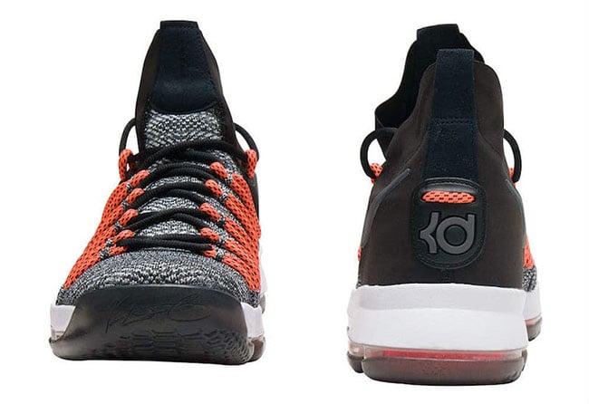 Nike KD 9 Elite Dark Grey Hyper Orange 878637-010 Release Date