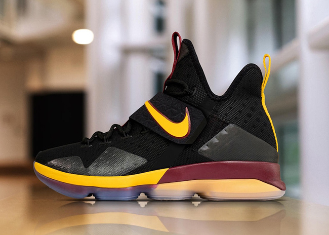 lebron 14 black and gold