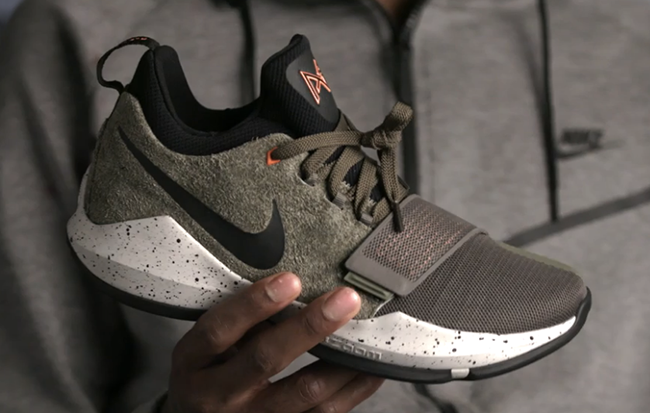 Nike PG 1 Undefeated Olive Orange Black