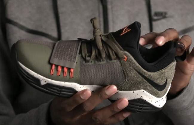 Nike PG 1 Undefeated Olive Orange Black