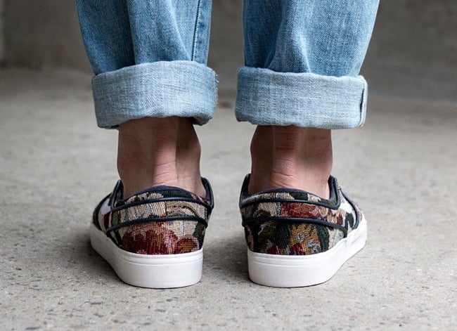 janoski slip on floral