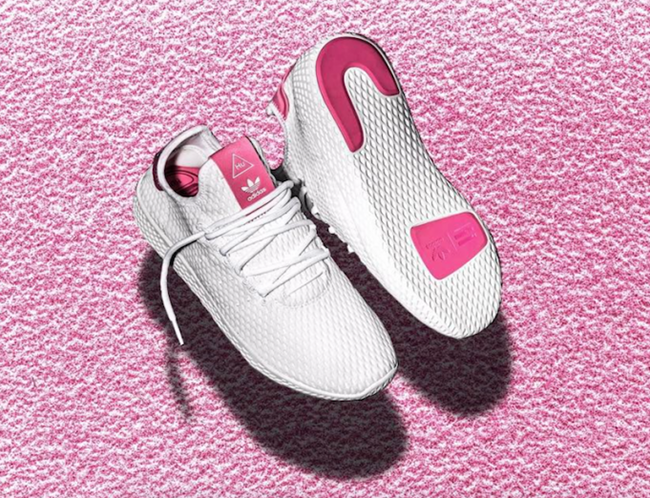 Pharrell’s adidas Human Race in White and Pink