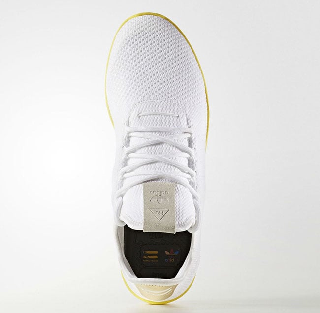 Pharrell adidas Tennis HU White Yellow BY2674 Release Date