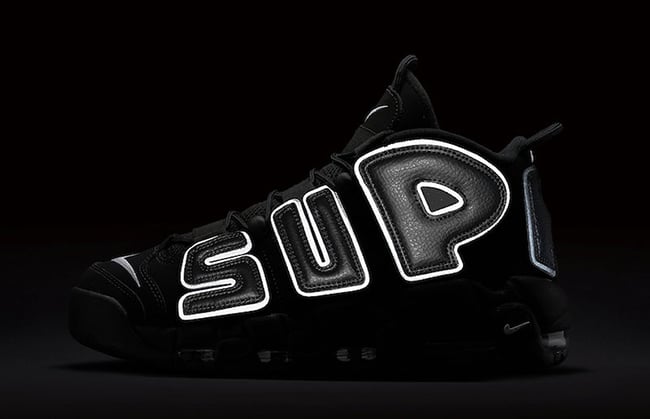 Supreme Nike Air More Uptempo Black