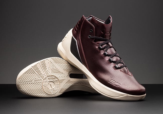 Under Armour Curry 3 Lux Oxblood Leather South Carolina