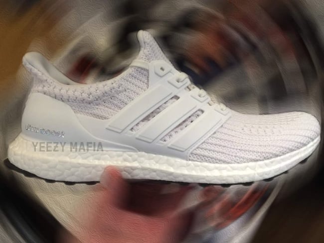 ultra boost triple white 4.0 on feet