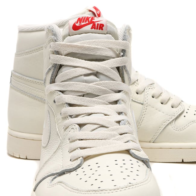 Air Jordan 1 High OG Sail University Red 555088-114 Release Date