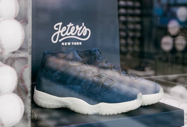 Air Jordan 11 Navy Suede Jeter