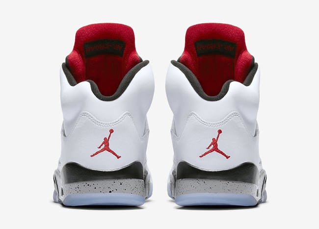 white jordans with red inside