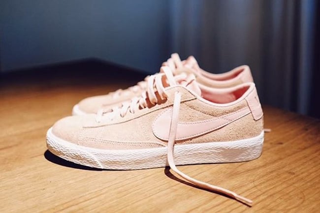 nike blazer pink low