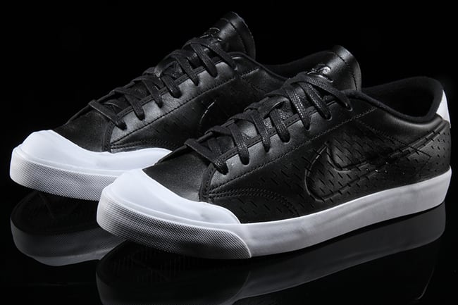 Nike All Court 2 Low Leather Cut Black 
