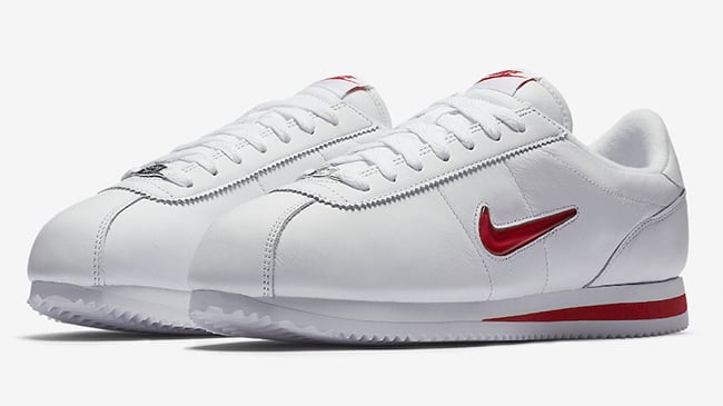 Nike Cortez Jewel White Red Release Date