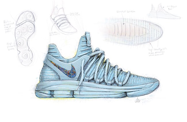 Nike KD 10 Sketch