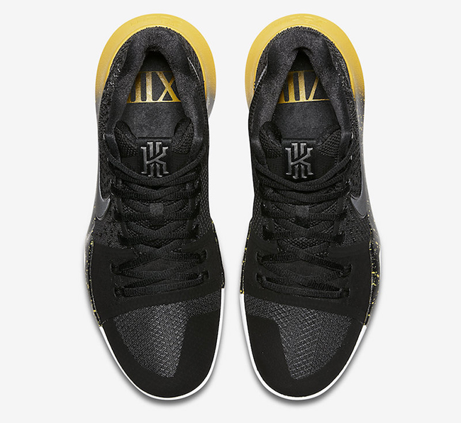 Nike Kyrie 3 Black Varsity Maize 852395-901