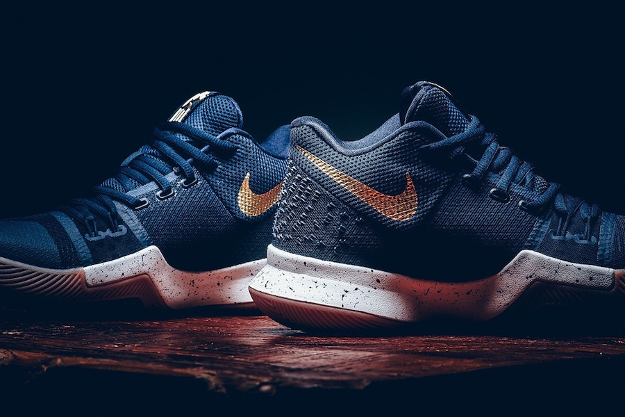 Nike Kyrie 3 Dark Obsidian Metallic Gold