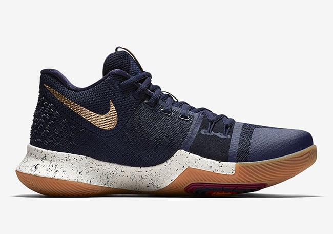 Nike Kyrie 3 Obsidian Metallic Gold 852395-400