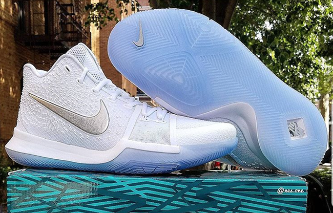 kyrie 3 white and rainbow