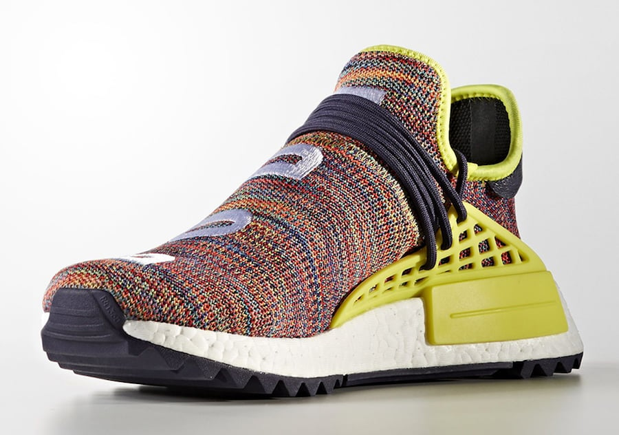 Pharrell adidas NMD Human Race Trail Multicolor Noble Ink Yellow