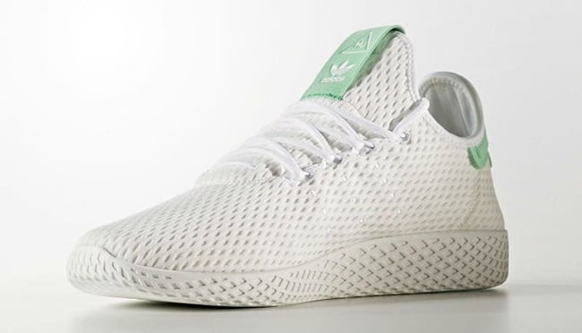 Pharrell adidas Tennis Hu Light Green Pink Release Date | SneakerFiles