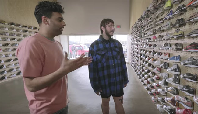 Post Malone Goes Sneaker Shopping
