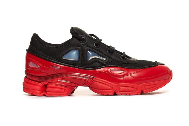 raf simons adidas red and black