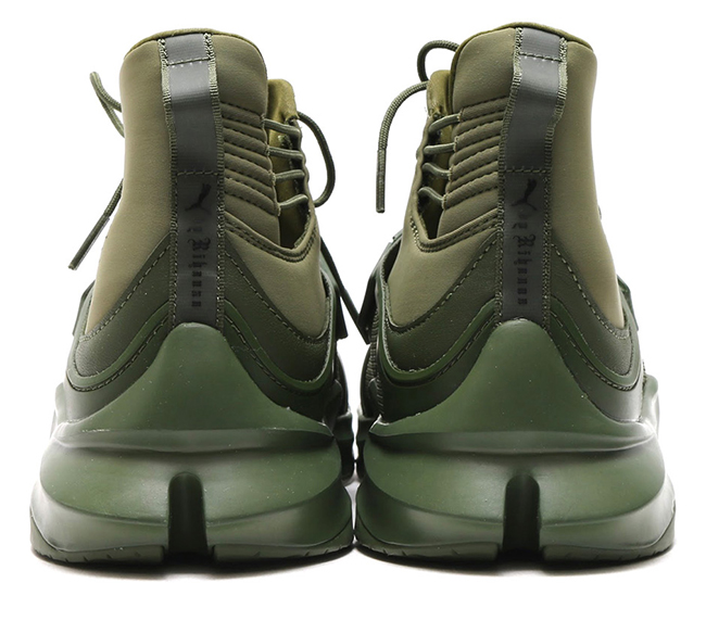 Rihanna Puma Fenty Trainer Hi Cypress Green