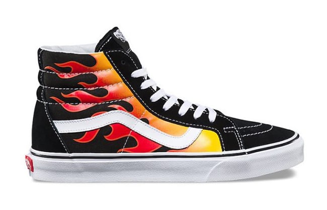 flames on vans