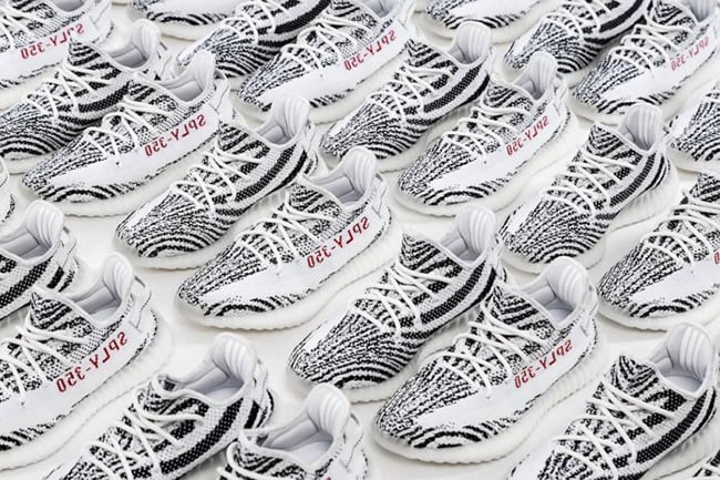 yeezy zebra number of pairs