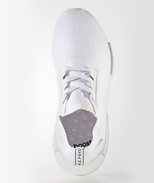 adidas NMD R1 Primeknit Triple White Release Date